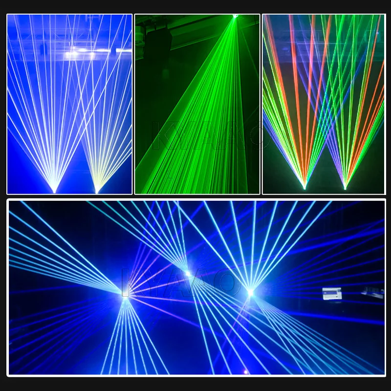 5W Laser Disco Podiumverlichting Projector met IOS/Android DMX-bediening voor Bruiloft Home Party 3D Animatie Logo Display