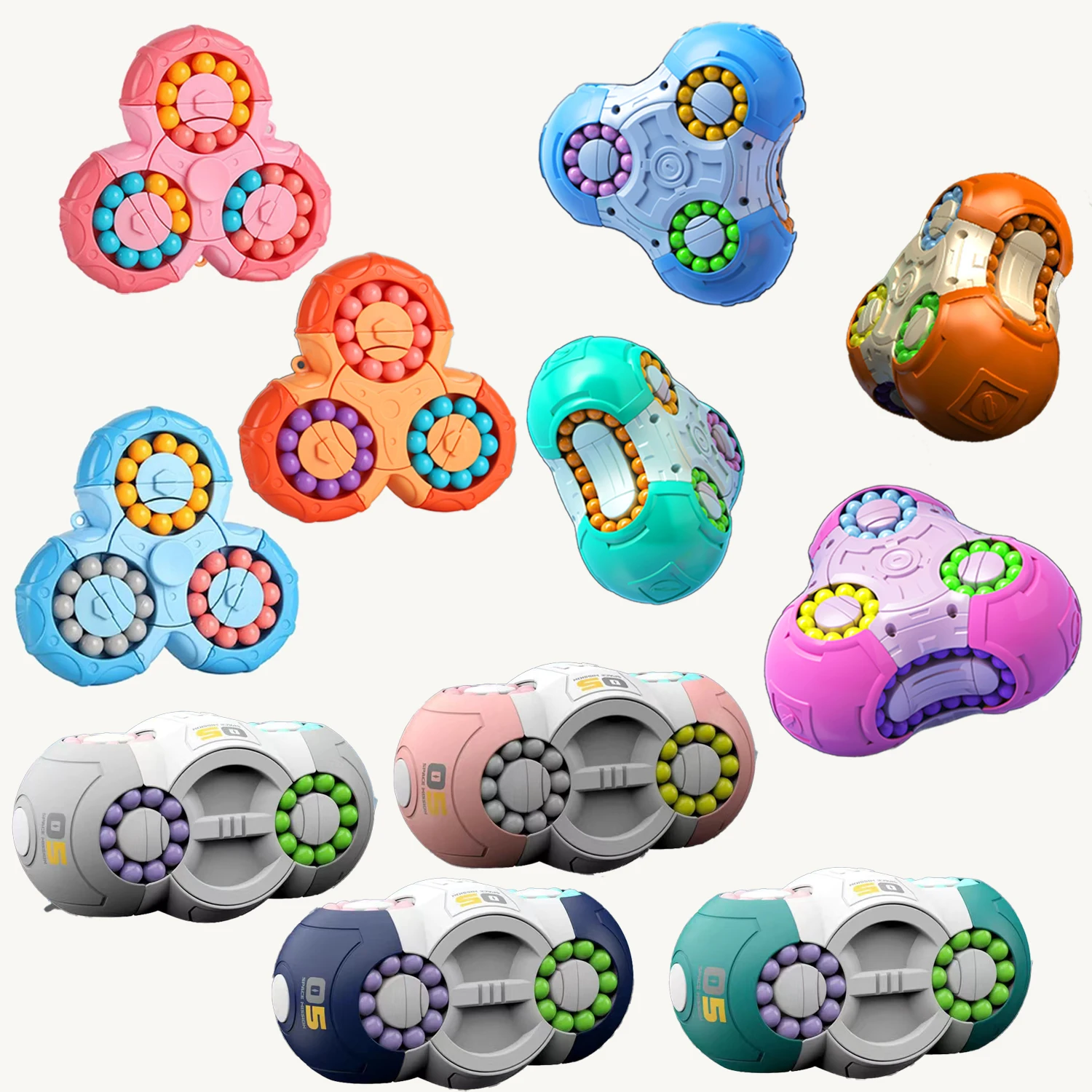 Rotation Finger Magic Bean Intelligence Gyro  Fingertip Fun Stress Relief Professional Smooth Games Children's Puzzle Toys Gifts
