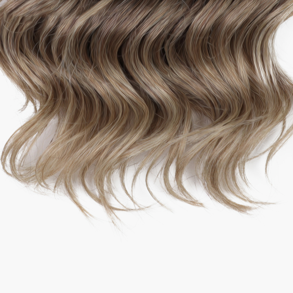 Extensions Capillaires Synthétiques Bouclées au Crochet, Couleur Blond Ombré, Brun et Blanc, 16 Pouces