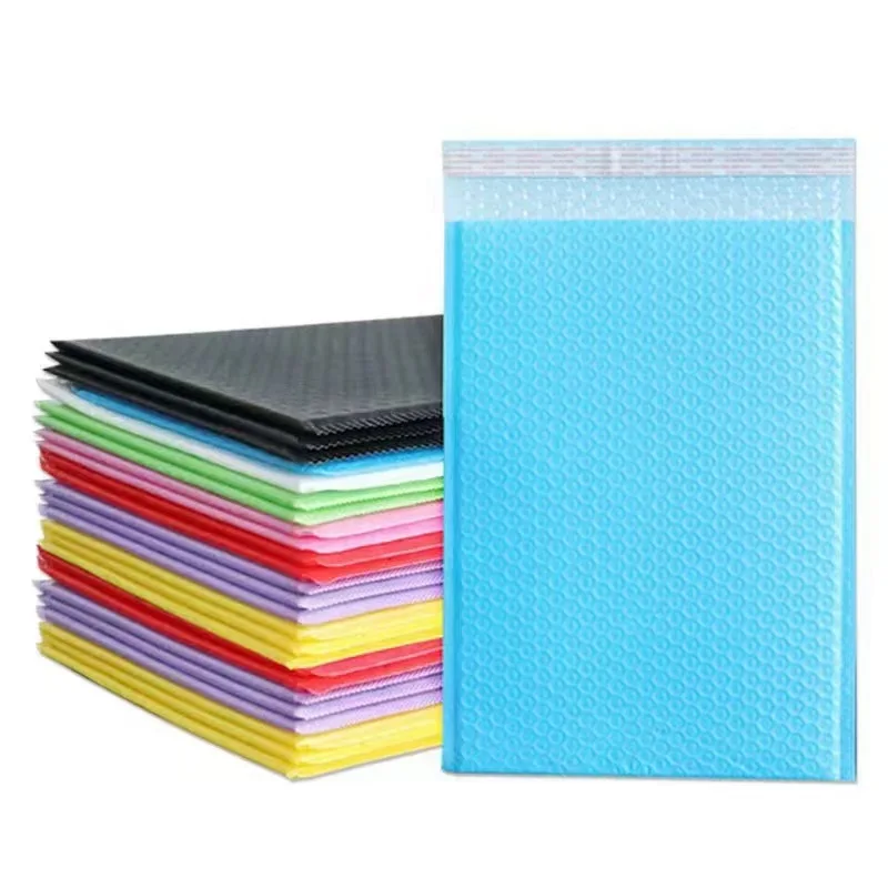 20 pçs multi cores bolha embalagem envelope mailing envelopes mailer pacote de entrega para envio auto selo saco bolha estofamento