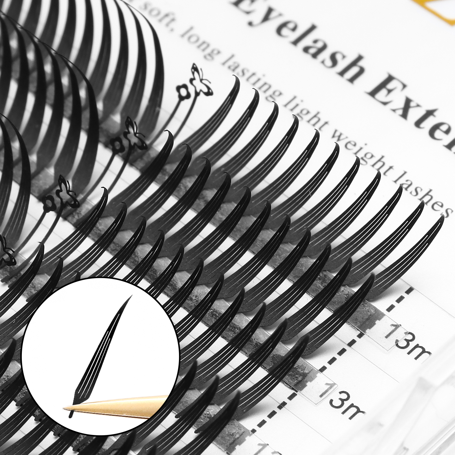 XIUSUZAKI Fox Comic Spire Lashes Premade Fans Eyelashes Extensions Natural Soft Individual Volume False Lashes Suppliers Makeup