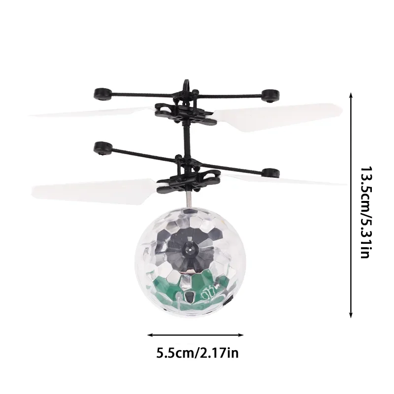 Einzigartiges Spielzeug, bewegungsgesteuerter bunter leuchtender Kristallkugel-Anhänger, einzigartiges Geschenk für Kinder, ferngesteuerte Sensor-Lichtkugel