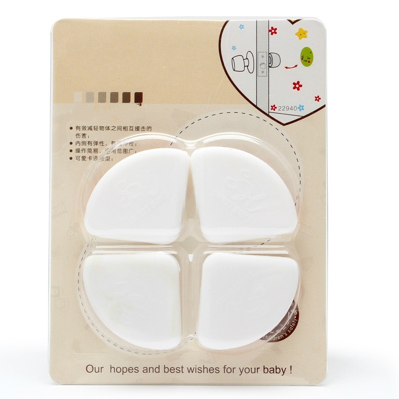 4pcs/set Safety Glass Table Corner Protector Guards for Baby Toddler Kids Head Furniture Edge Anti-collision Bumper Pad Cover