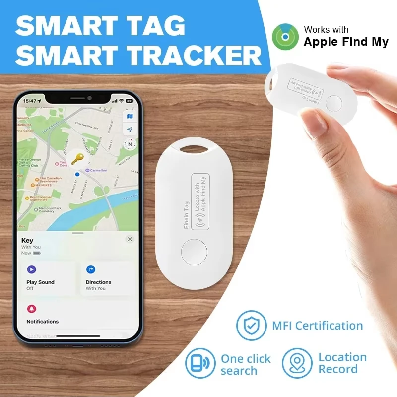Kinderen/Ouderen GPS Tag Voor Smart AirTag Mini Huisdier Tracker Bluetooth Smart Tag Auto Verloren Tracker Voor Apple IOS systeem Vind Mijn
