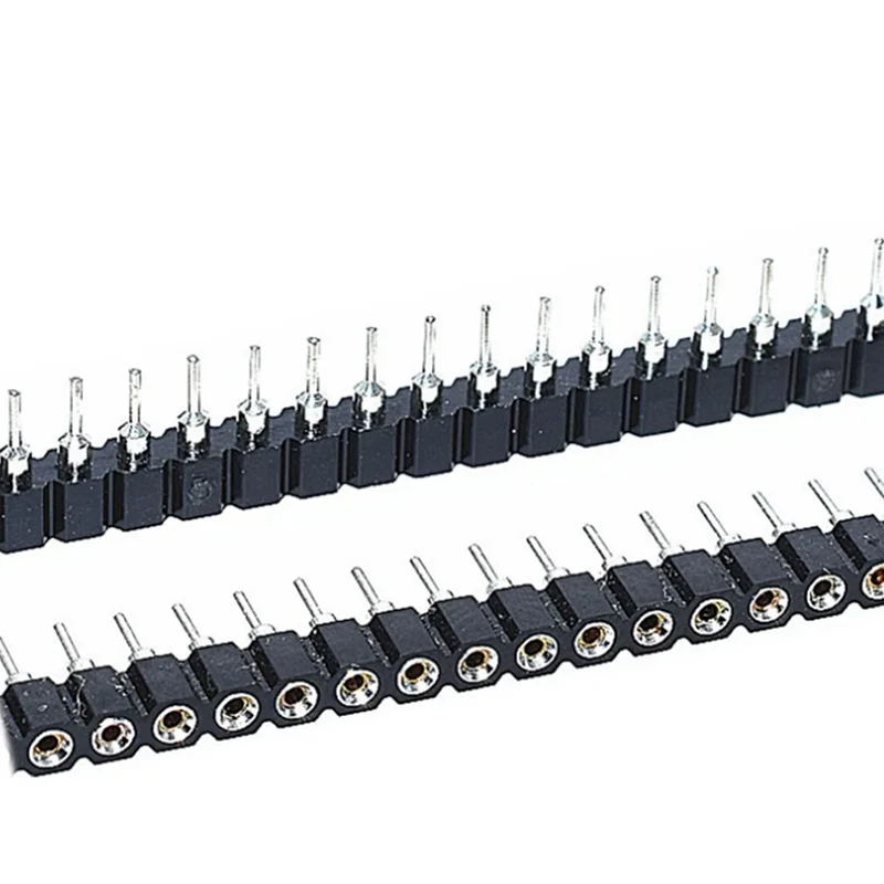 10 ชิ้น/ล็อต 40P หญิง 1x40 Pin 2.54 รอบหญิง Pin Header Connector 1*40 รูเดี่ยวแถวอินไลน์เข็มที่นั่งแถว