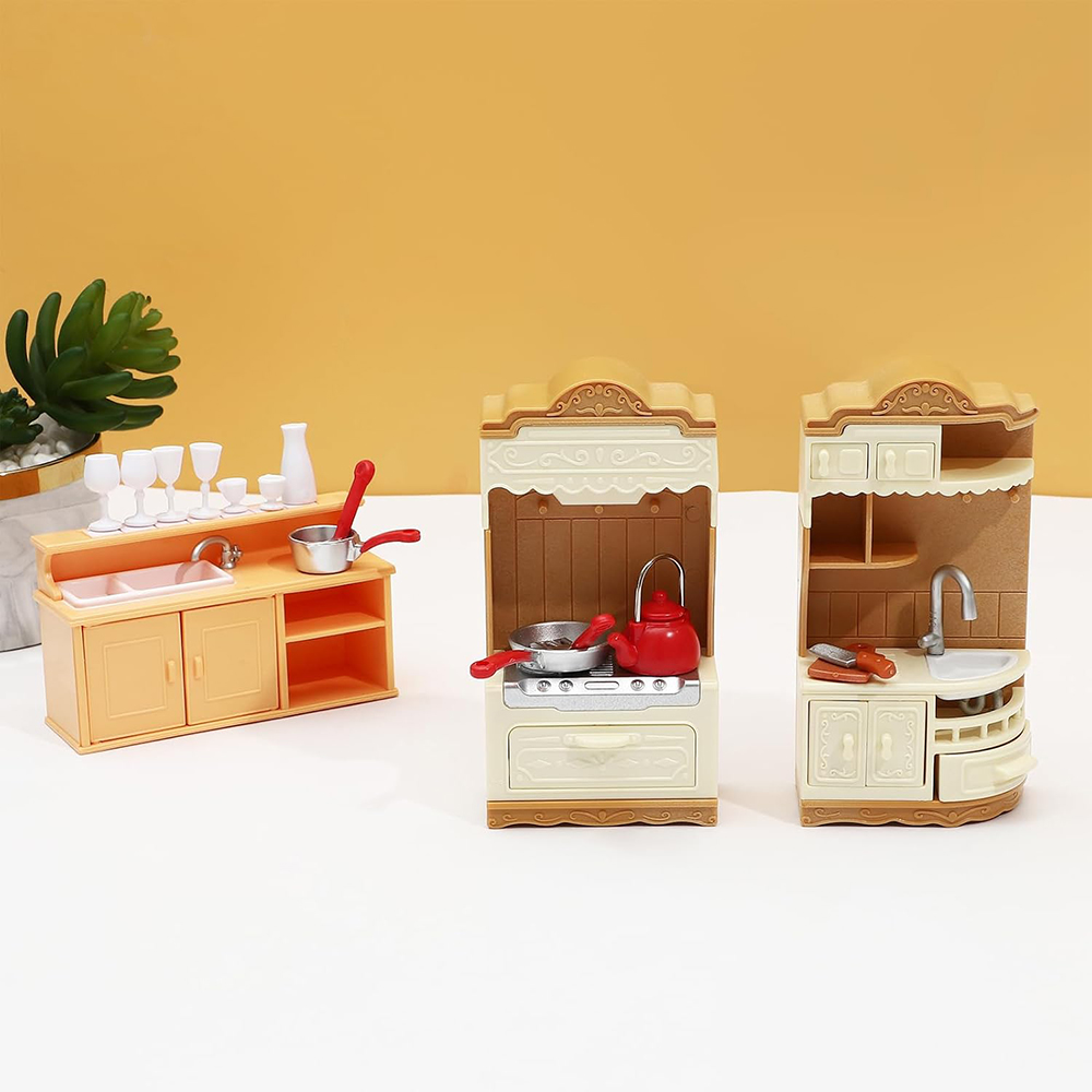 Casa de bonecas móveis cozinha jogar conjunto geladeira em miniatura 1:12 mini comida sala estar sofá conjunto fingir jogar accessores brinquedo