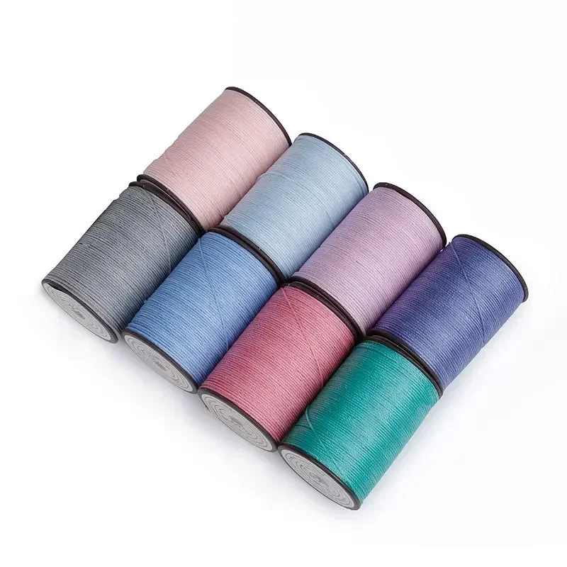 0.35 -0.45 -0.55-0.65Mm 63 Màu Polyester Sáp Dòng Da Thủ Công MaY Sáp Sợi Dây Tròn bao Da May Sáp Chủ Đề Tự Làm