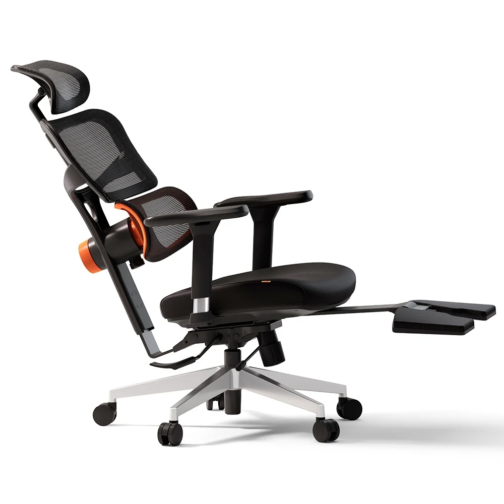 NEWTRAL Chair Pro NT002 Adaptive Unterrückenstütze Ergonomischer Stuhl, verstellbare Armlehne, Kopfstütze, Fußstütze, 4D-Netz