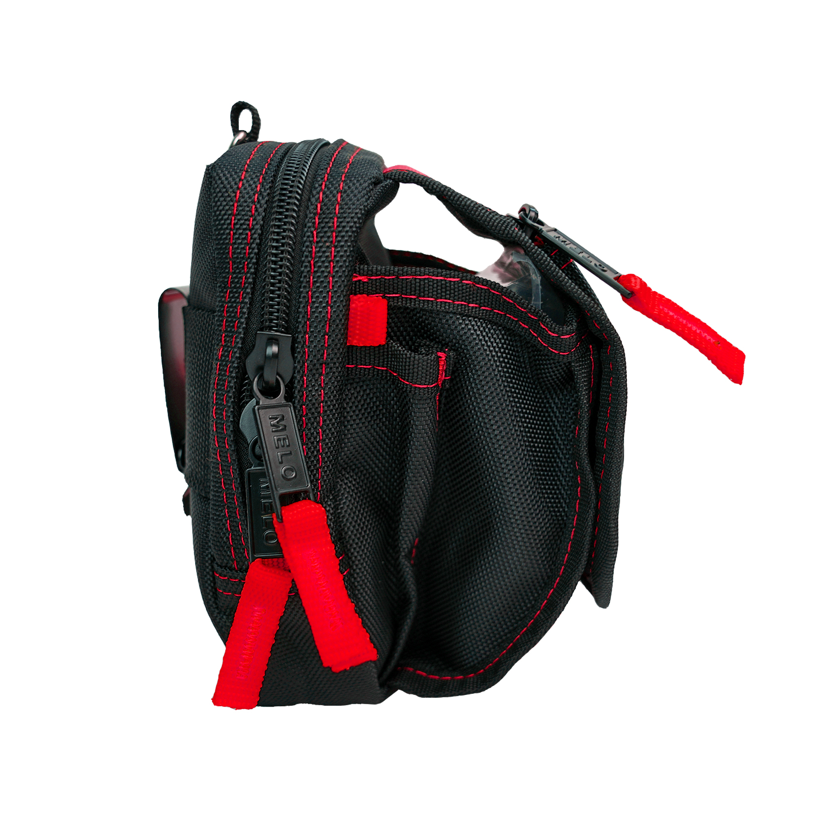 Tool Pouch with Various Sized Pockets and Electrical Tape Thong Hammer Holder Electricians Tool Bag