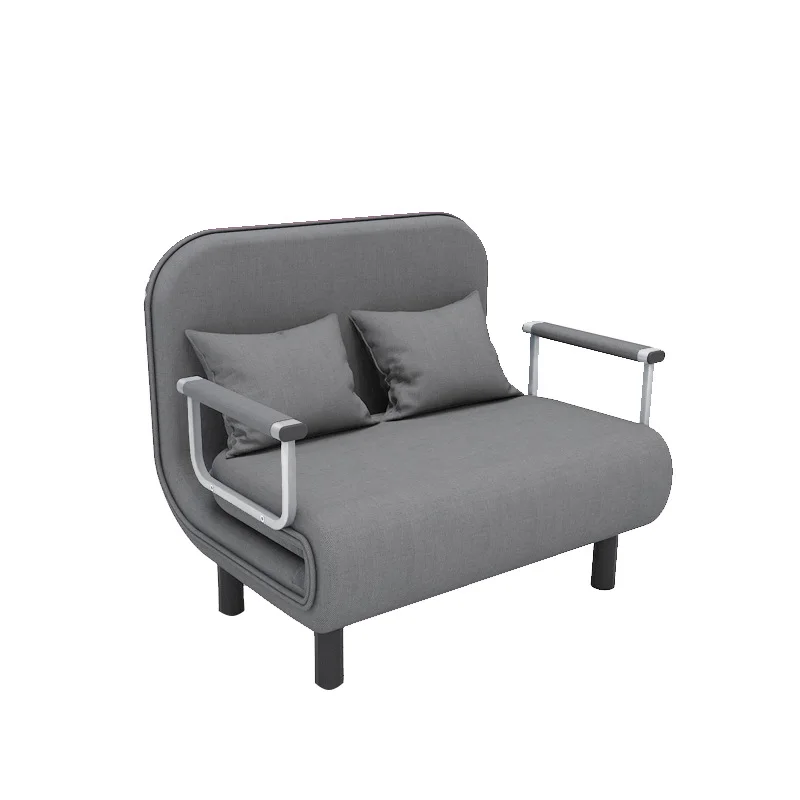 IHOME 65CM Màu Xám Gấp Gọn Đơn Giản Sofa Giường Căn Hộ Gia Đình Nhỏ Đơn Giản Ngả Ghế Đơn Gấp Sofa Giường 2022 Dropshopping