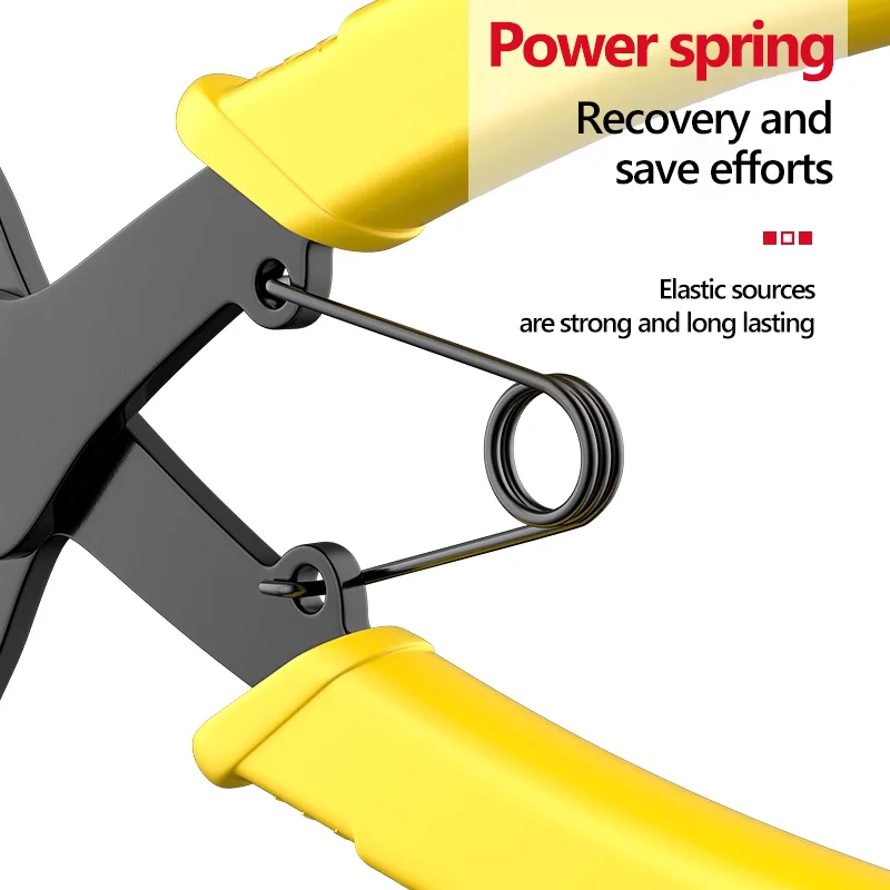 Internal And External Spring-loaded Pliers Dual-purpose Snap Rings 2-In-1 Mounting And Dismounting Tools Hardware