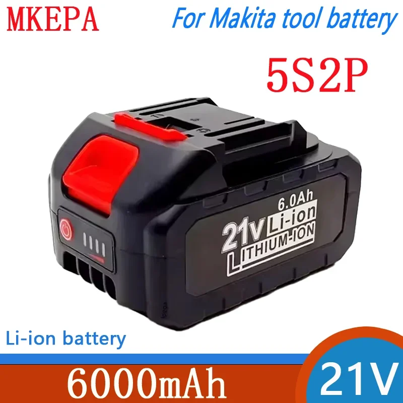 100% batería de iones de litio de carga rápida Original nueva 21V 6000mah para herramientas eléctricas adecuada para BL1850 BL1840 BL1440 ( 196391 -6)