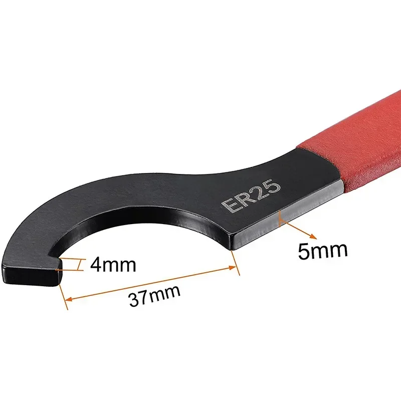 Гаечный ключ ER25/ER32/ER40, хорошая прочность, аксессуары высокой твердости, углеродистая сталь для токарного станка, зажимная гайка