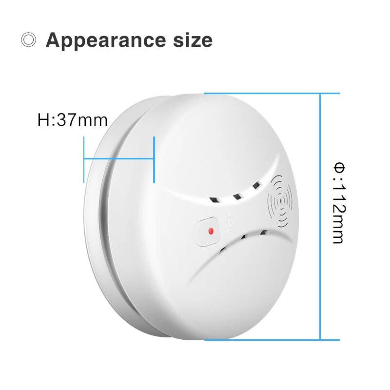 Brandrauch melders ensor tragbarer unabhängiger Feueralarm sensor Haus/Büro/Einkaufs zentrum/Hotel/Restaurant Sicherheits alarmsystem