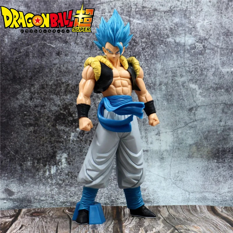 31cm dragon ball z super saiyan azul gogeta figura brinquedos anime dbz pvc estatuetas coleção modelo decoração de mesa presentes crianças