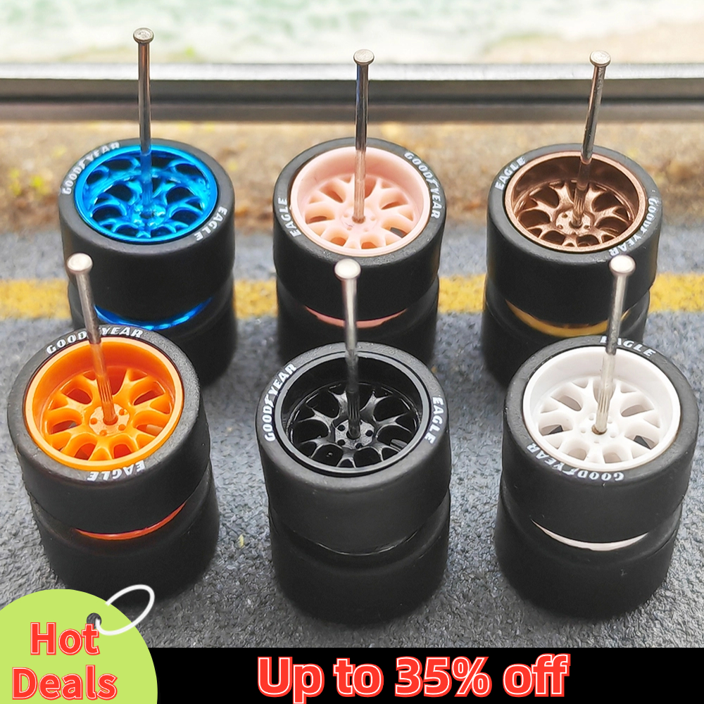 1 комплект, 1/64 колес с резиновыми шинами, диаметр 13 мм