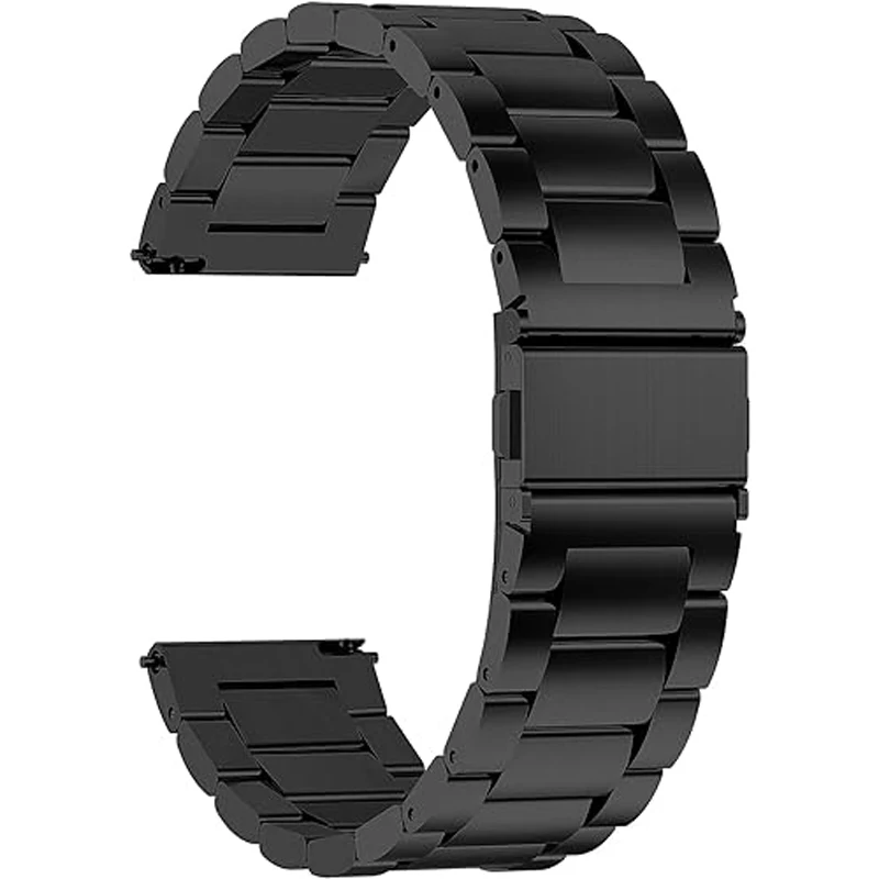 Pulseira de relógio de 18mm 22mm 20mm para samsung galaxy watch 7/6/5/4/3 40mm 44mm s3 active2 huawei watch gt4 gt3 gt2e pulseira de aço inoxidável