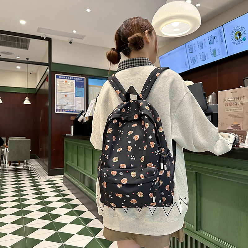 여성 Schoolbag 방수 대용량 학교 배낭 부드러운 지퍼 솔리드 컬러 십대 소녀 캐주얼 데이 팟 가방 학생 공급