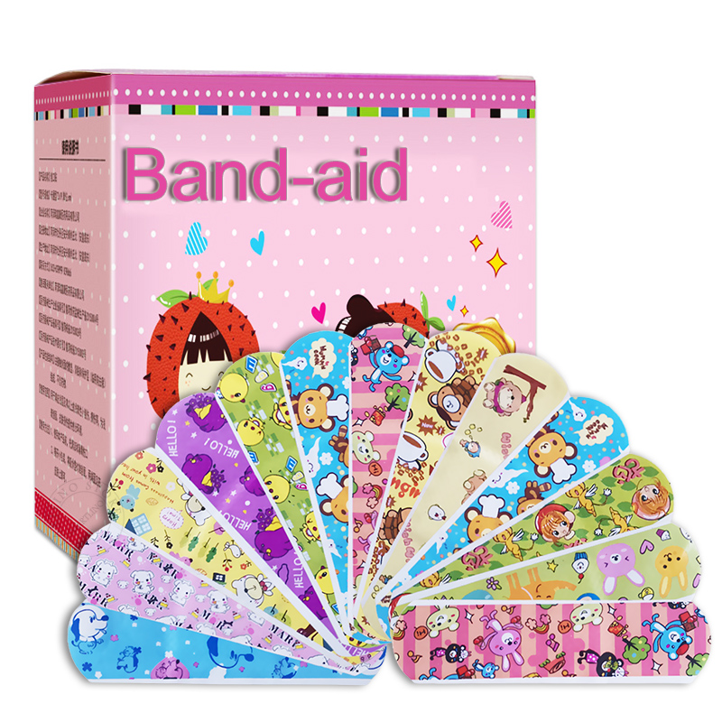 100Pcs Waterproof Band-Aids Medical Anti-Bacteria Adhesive Bandage Wound Dressing Sticking Plaster Emergency First Aid Kits