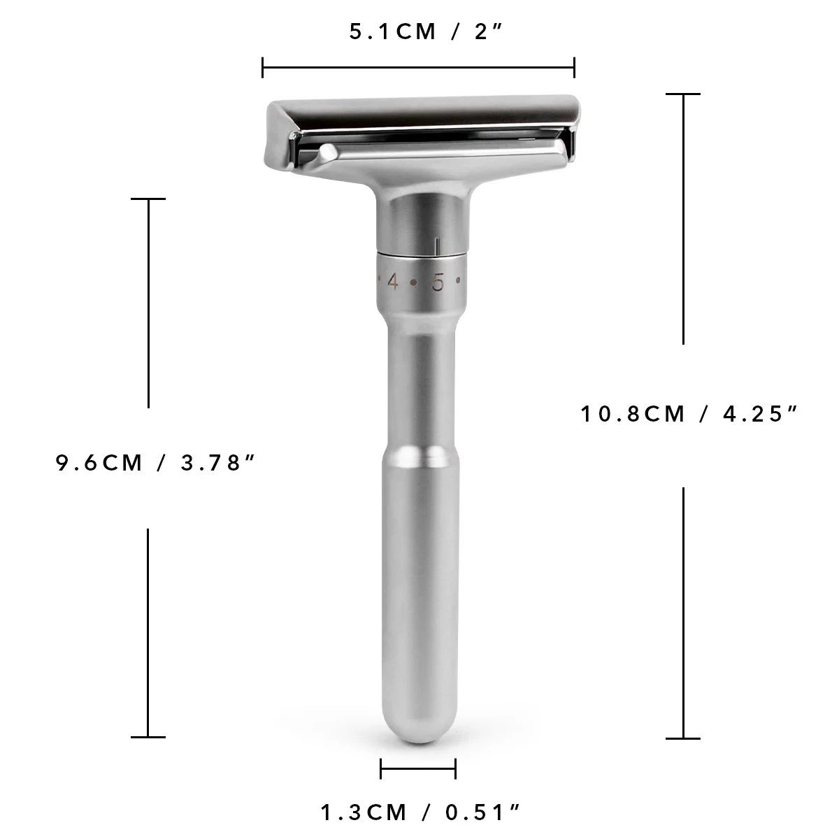 QSHAVE ปรับความปลอดภัยมีดโกนคู่คลาสสิกบุรุษ Mild To ก้าวร้าว1-6แฟ้มกำจัดขนเครื่องโกนหนวด It 5ใบมีด