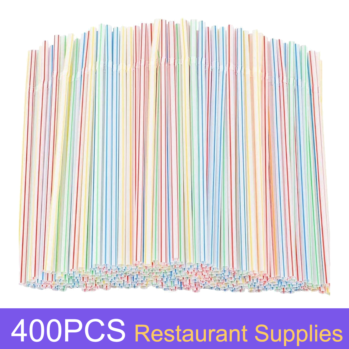 Fluorescente plástico canudos, dobrável, descartável, decoração do casamento, cozinha, Fontes do partido, 100-1000 Pcs