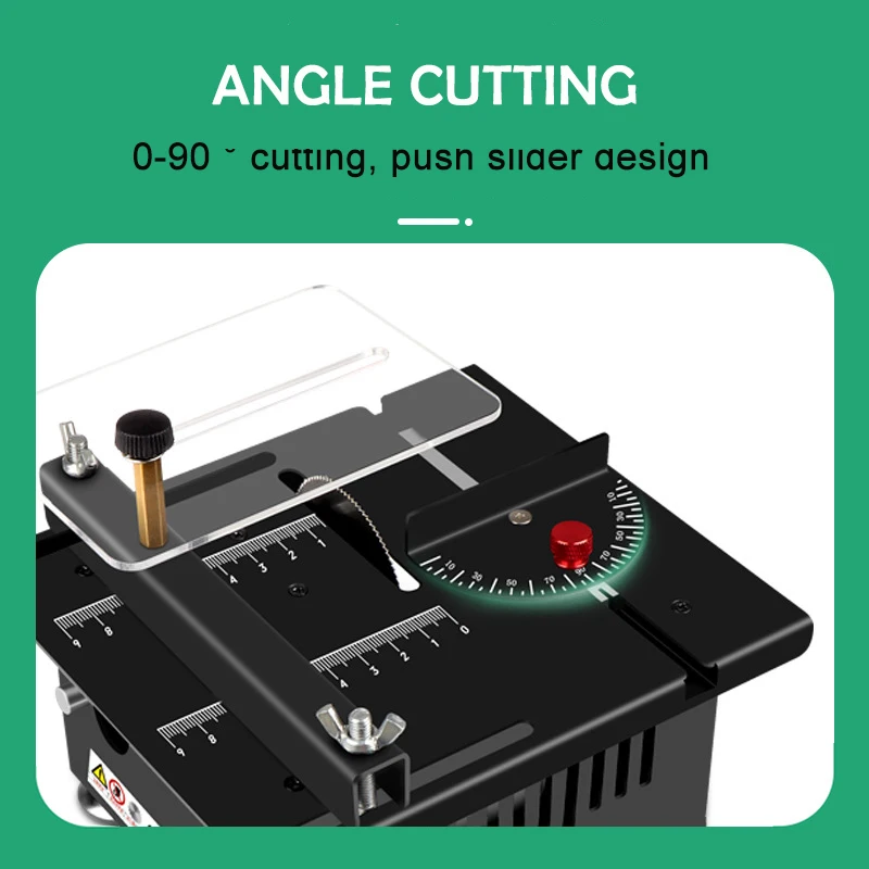Mini desktop table saw diy woodworking acrylic pvc chainsaw precision model saw function cutting machine Electric sawing machine