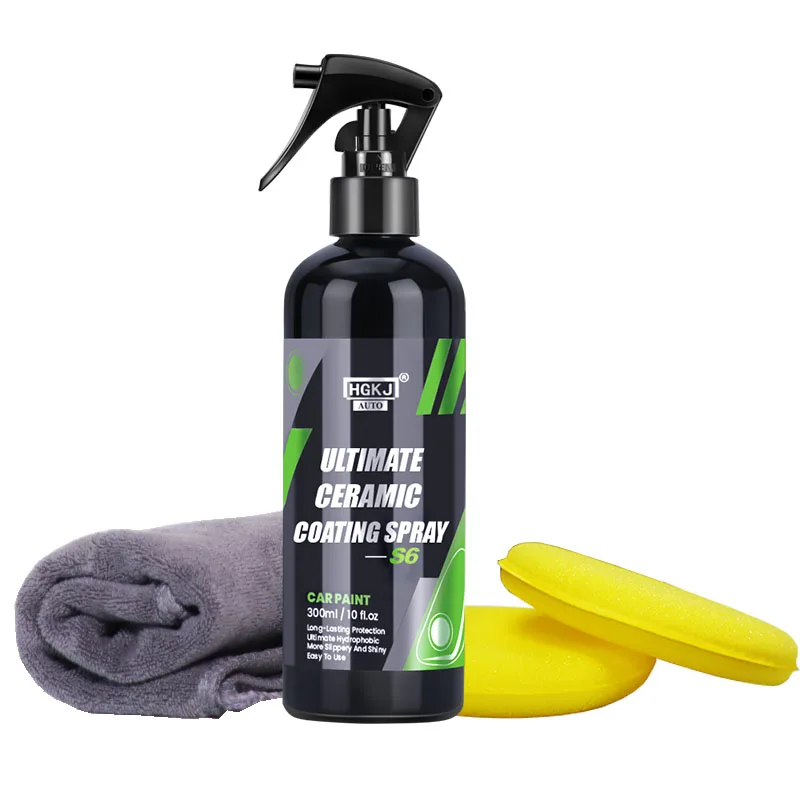 Lớp Phủ Gốm Cho Tự Động Sơn HGKJ S6 Pha Lê Sáp Xịt Nano Kỵ Nước Polymer Lỏng Oleophobic Chống Mưa Chăm Sóc Xe