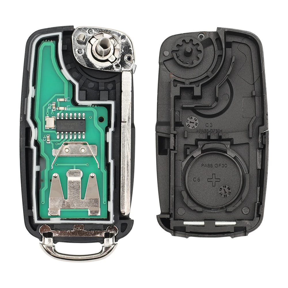 dahai 5K0837202AD / 202Q Remote Car Key For VW Beetle Eos Golf 6 Jetta Tiguan Seat Skoda Fabia 434Mhz ID48 Chip