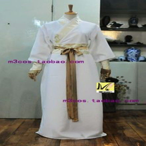 중국어 실크 가운 고대 기사 의상 남자 Aldult 기모노 중국 전통 빈티지 민족 무대 코스프레 댄스 의상 Hanfu