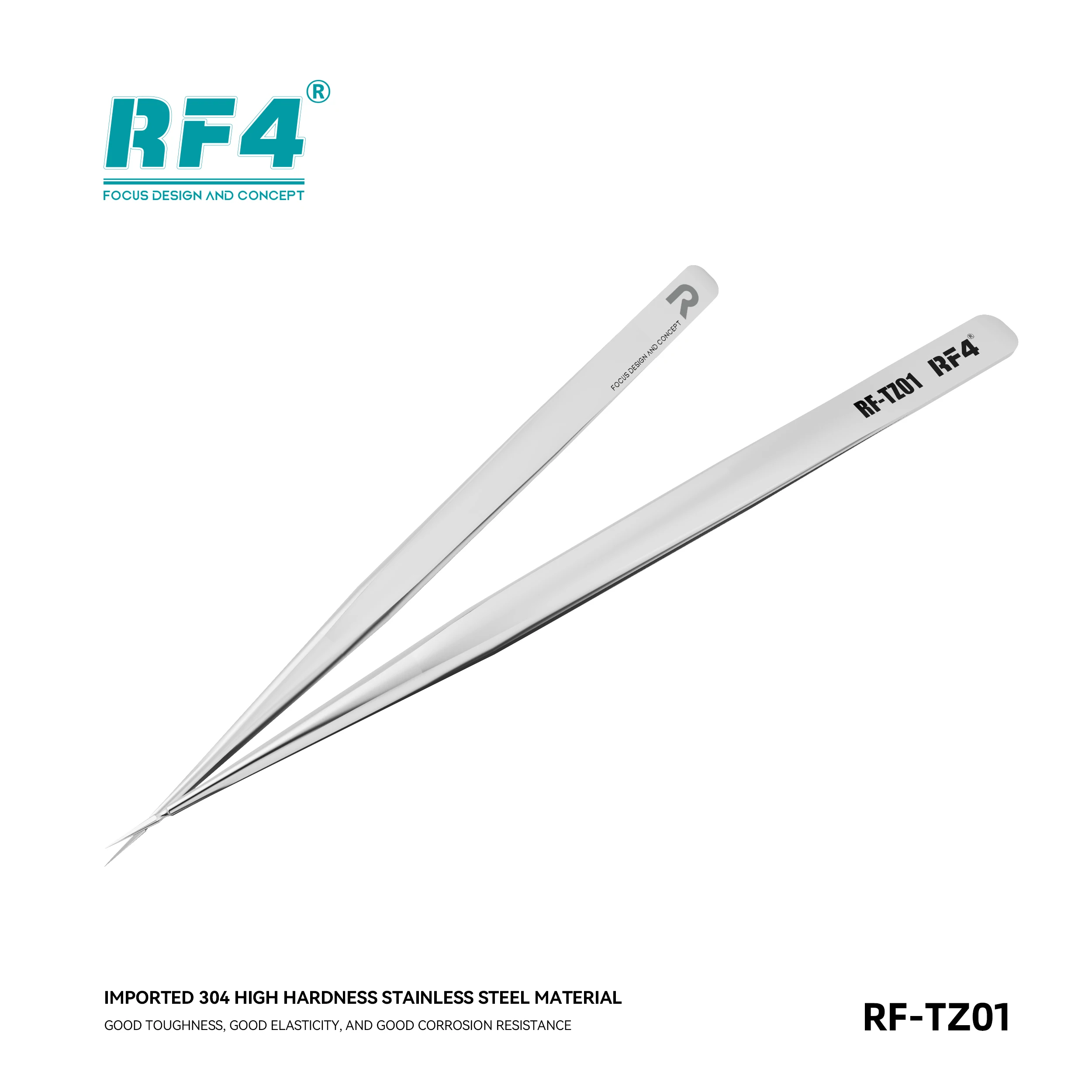 RF4 RF-TZ01 New Ultra Sharp Tweezers for High Precision Mobile Phone Repair Flying Wire Special Ultra Sharp Ultra Stable Tweezer