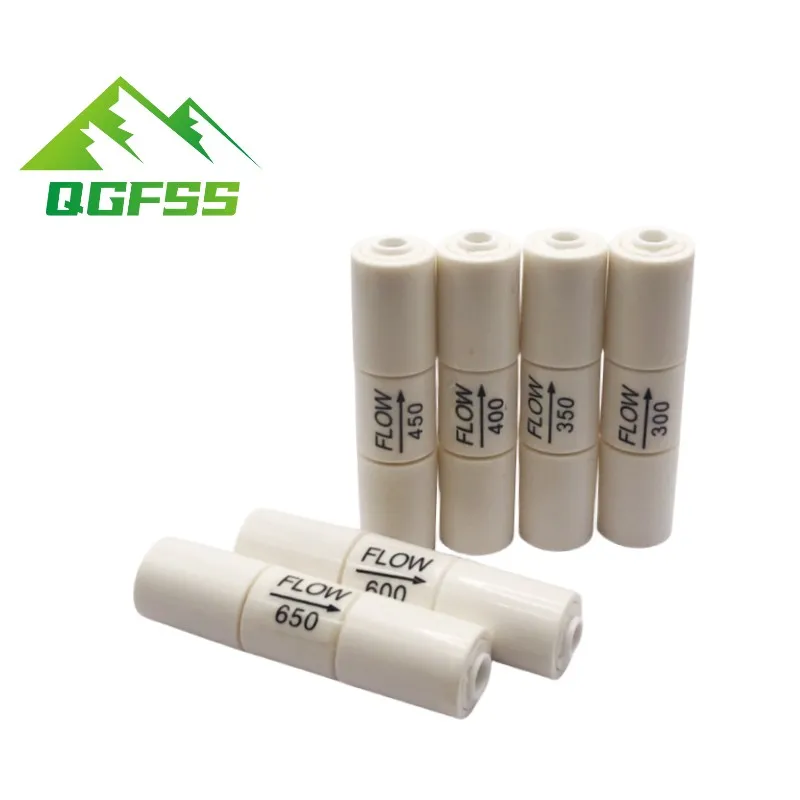 300CC 450CC 800CC 1500CC RO Water System Waste Water Flow Regulater Restrictor 1/4" OD Hose Reverse Osmosis Quick Pipe Fittiing