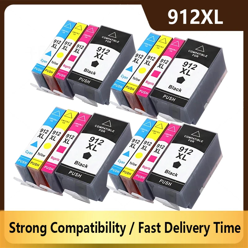 Для принтера HP 912 912XL OfficeJet 8020 8022 8023 8024 8025 8026 8028 8010 8012 8013 8014 8015 8017 8018