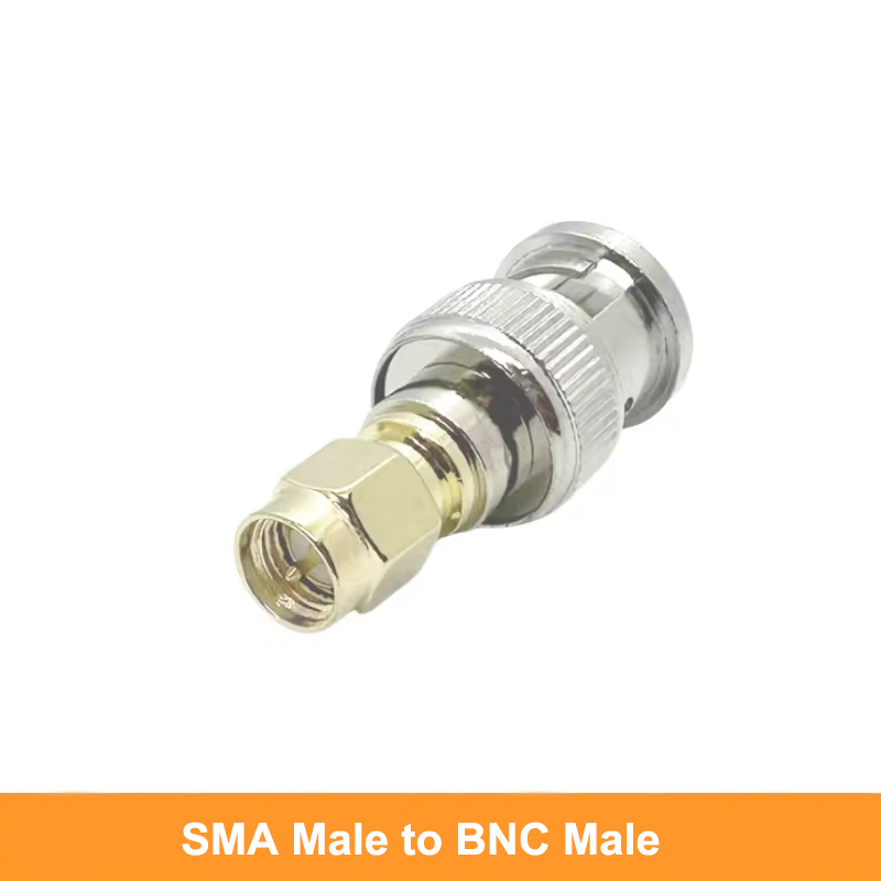 SMA BNC Koax-Stecker Messing verlustarmes BNC auf SMA männlich weiblich RF-Koaxial-Adapter für Ham-Handgriff-Radio-Antennenumwandlung