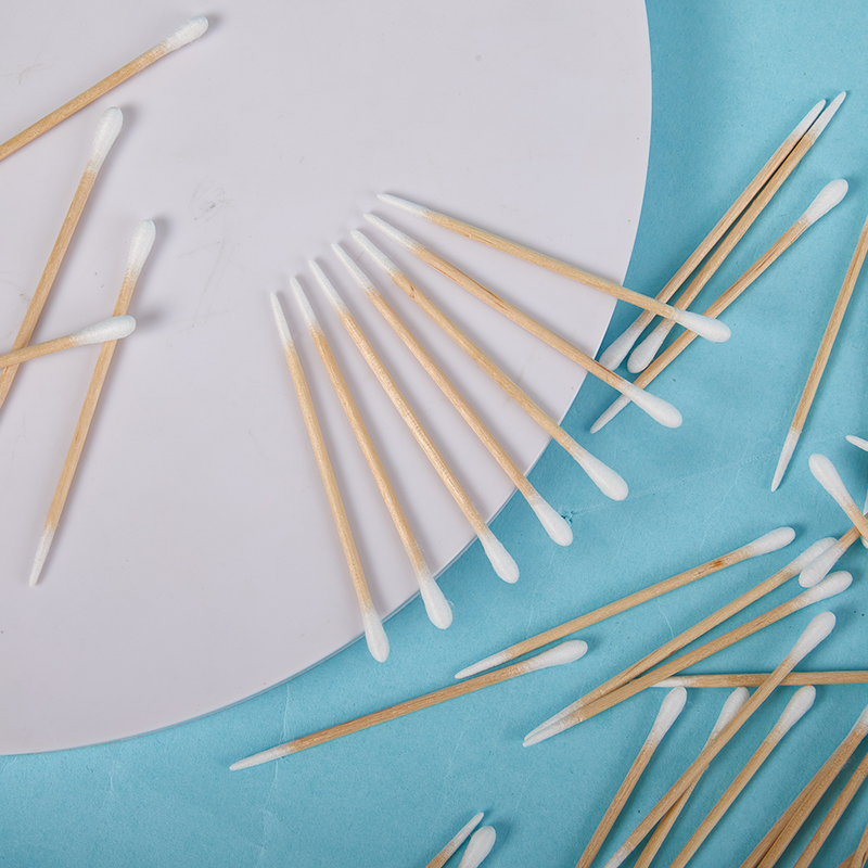 50 шт., ватные палочки с двойной головкой для женщин