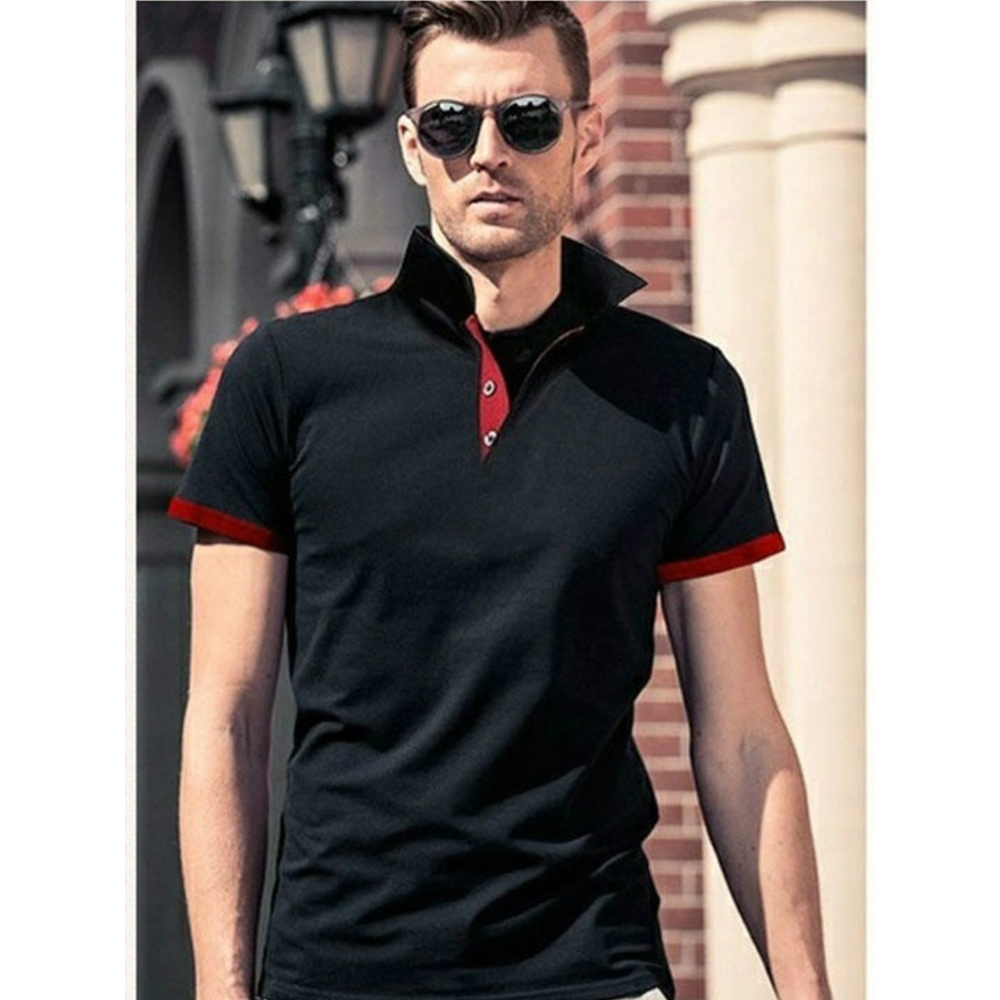 Mannen Polo Heren Shirt Korte Mouw Poloshirt Contrast Kleur Polo Nieuwe Kleding Zomer Streetwear Casual Mode Mannen tops
