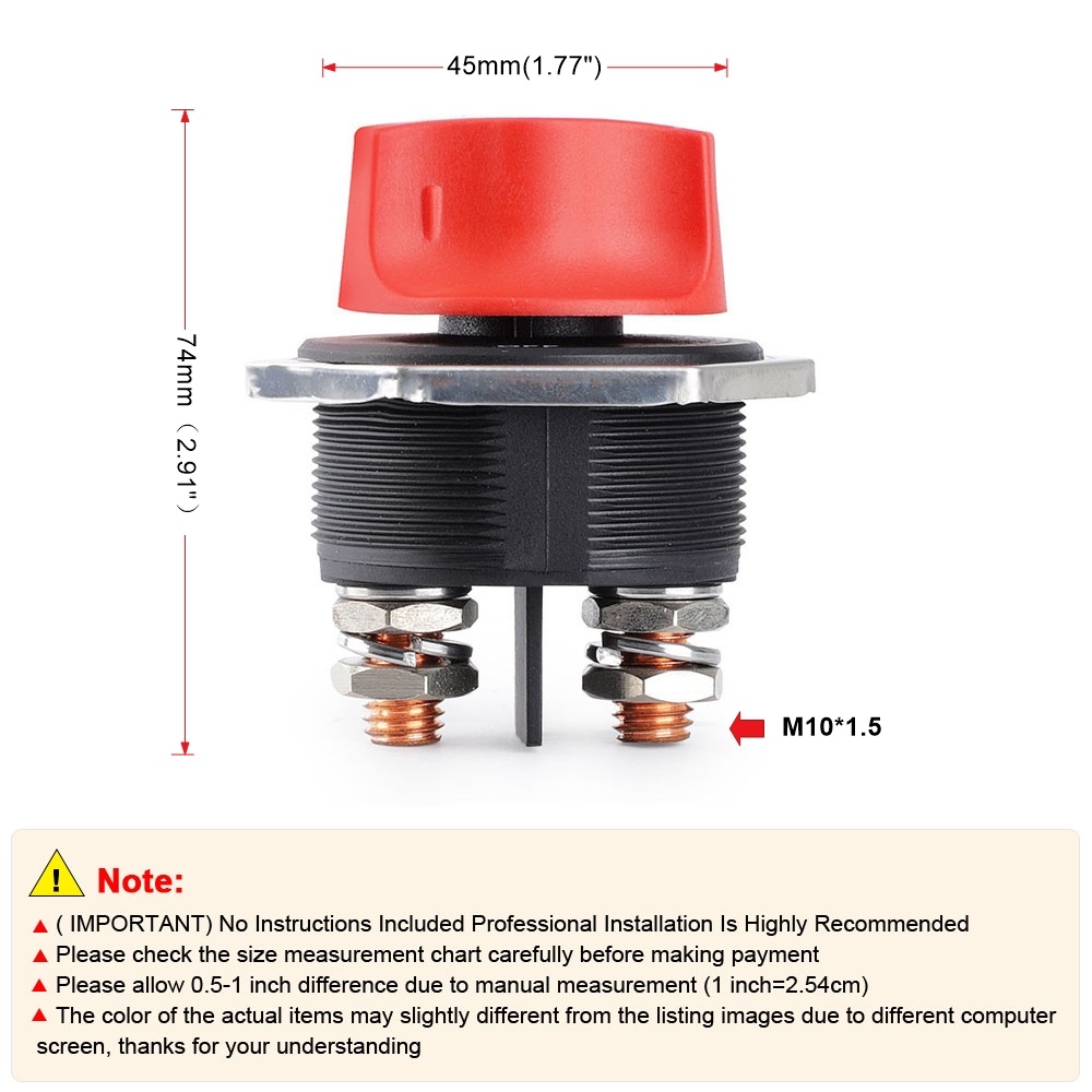 DC 12V 50A 100A 200A 300A 車のラリーバッテリースイッチ断路器電源アイソレータカットオフスイッチキットトラック車オートバイボート