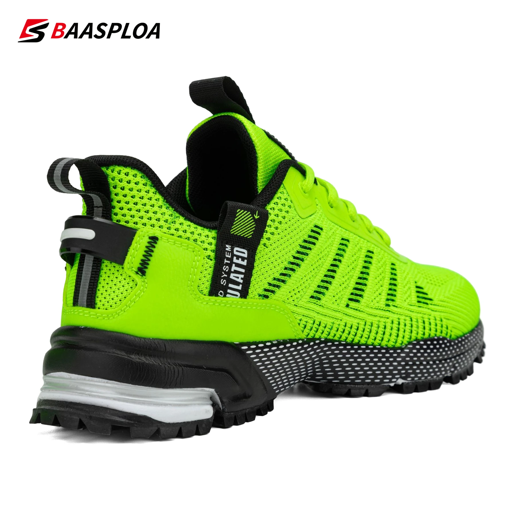 Baasploa วิ่งแบบมืออาชีพรองเท้าสำหรับชายน้ำหนักเบา Designer ตาข่ายรองเท้าผ้าใบ Lace-Up ชายกลางแจ้งกีฬารองเท้าเทนนิส