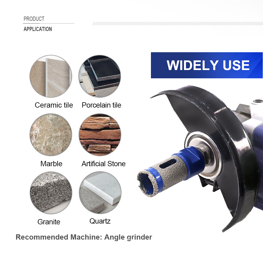 SHDIATOOL Diamond Drilling Finger Milling Bits Dia 20/25/35/50/68mm Shaping Grinding Ceramic Tile Granite Enlarge Bevel Hole Saw