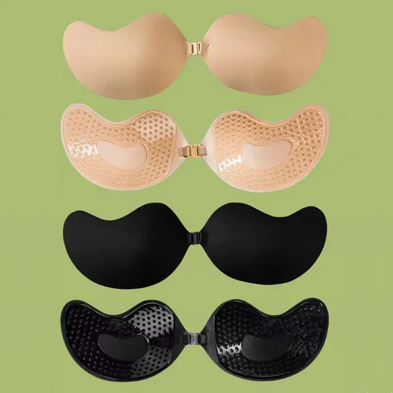 Sujetador de elevación adhesivo Invisible de 1 pieza, sujetador anticonvexo de realce sin tirantes y sin costuras, accesorios de lencería y ropa interior para mujer