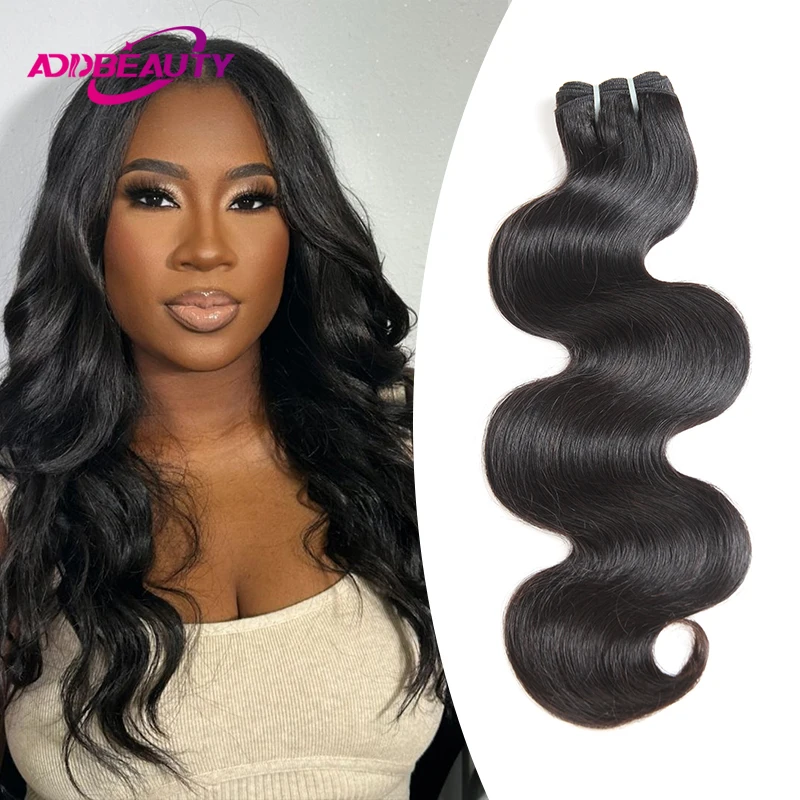 Onda do corpo tecelagem cabelo humano 100% não processado feixes de cabelo virgem cru para mulheres duplo desenhado destacável um doador cabelo humano