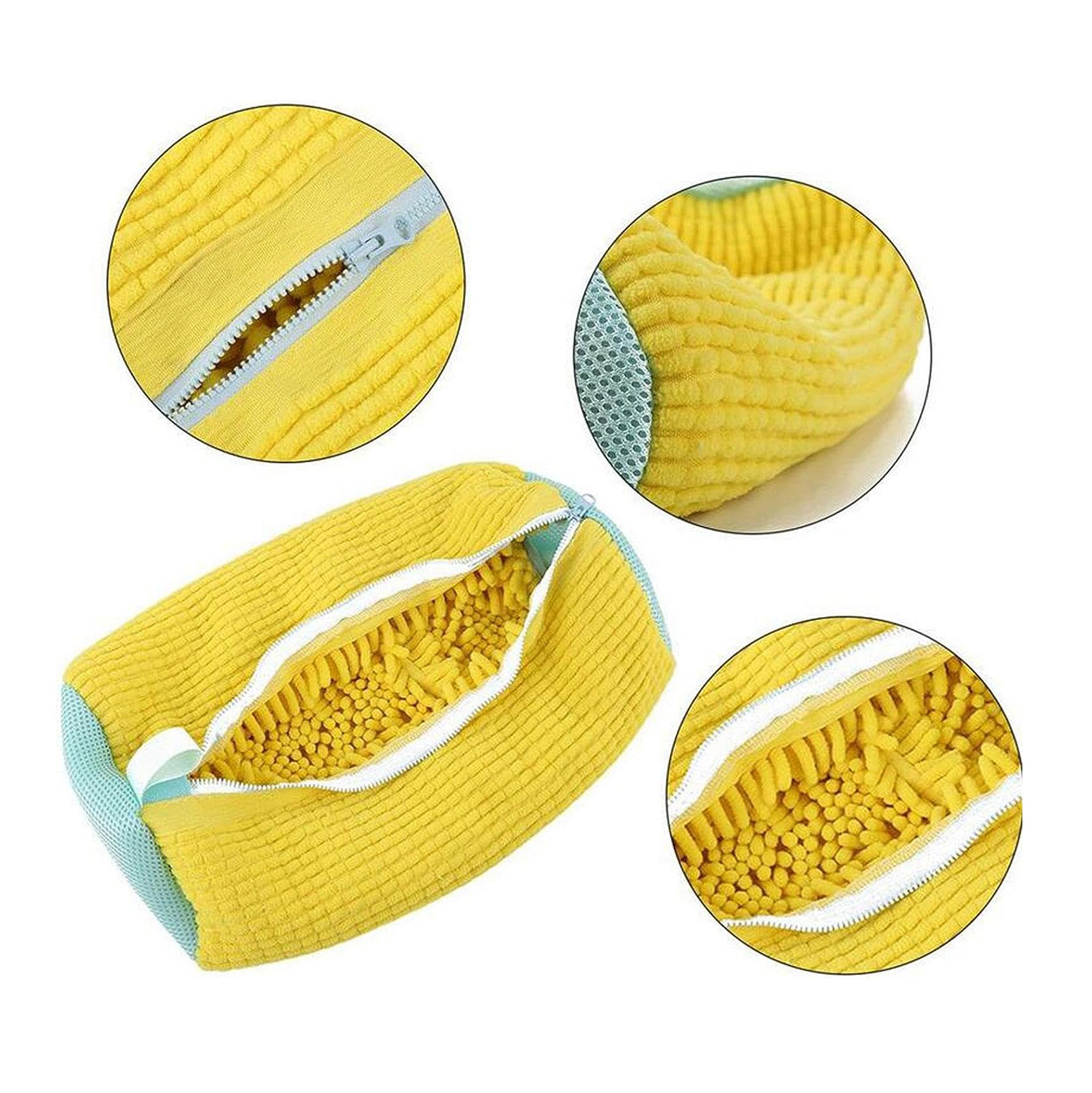 Wash Bag Padded Net Laundry Shoes Protector Fluffy fibers Polyester Washing Shoes Machine Friendly Laundry Bag Drying Bags