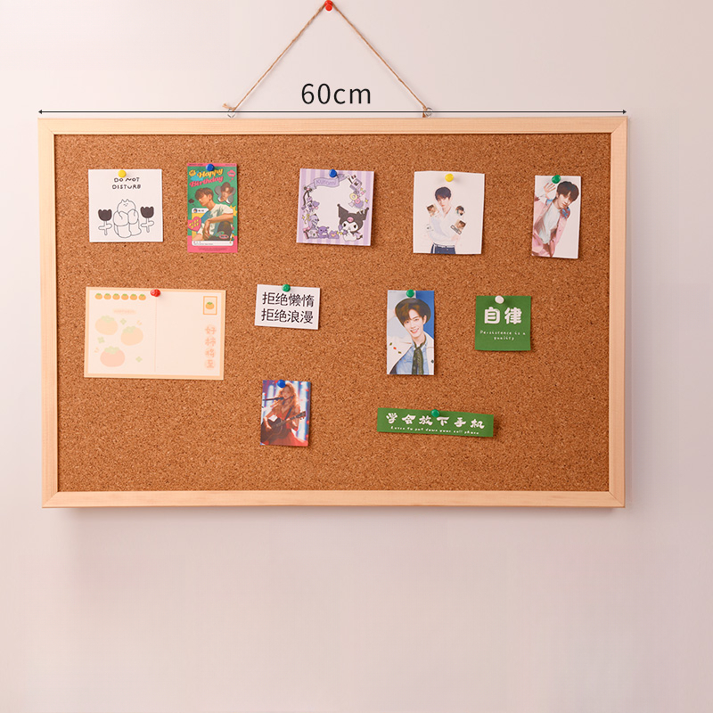 Hanging Wallboard Display Board Fabric Cork for School Supplies Stationery Office Photo Wall Decorative Durable Creative Gift