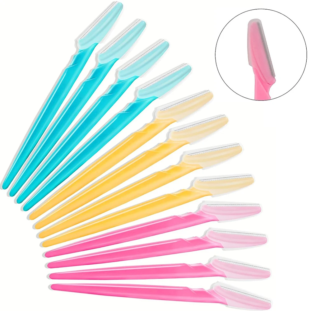 Set di rasoi Rasoi per sopracciglia multiuso per donne e uomini Strumento per dermaplaning Lame per rasoio da taglio facili da usare Strumenti per il trucco