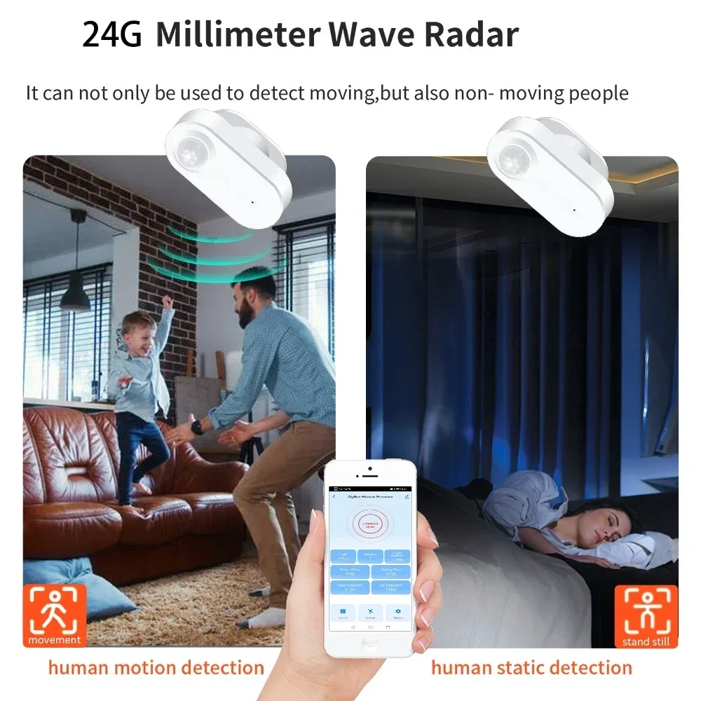 Zigbee présence humaine + capteur de détection de mouvement PIR détecteur de luminance fonctionnant sur batterie prise en charge Zigbee2mqtt Assistant domestique