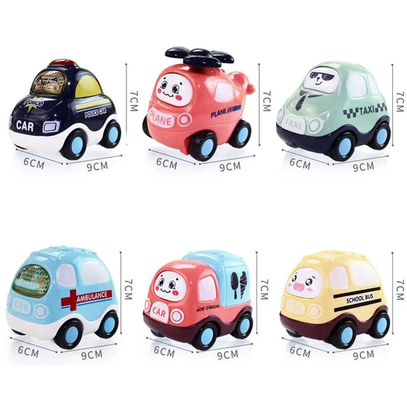 赤ちゃんの車のおもちゃ頑丈なプルバック車ミニレース男の子と女の子のための教育玩具1 2 3 4 5歳