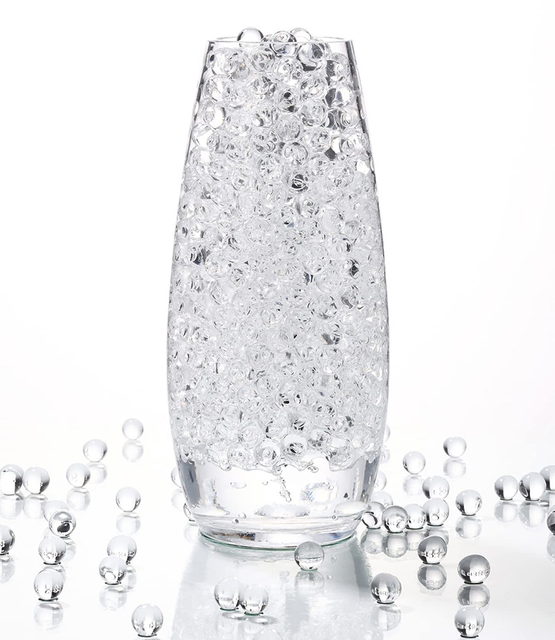 10,000PCS Home Decor Transparent Water Beads Colorful Magic Jelly Crystal Soil Mud for Flower Growing Up Hydrogel Balls Potted