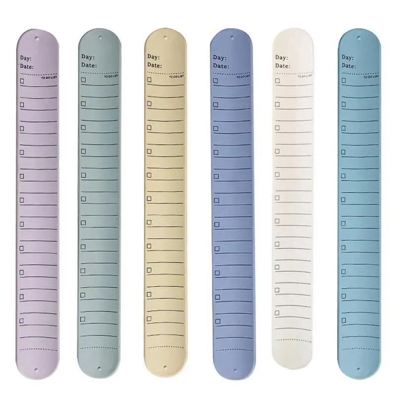 Silicone Reminder Bracelet Silicone Slap Bracelets Erasable To Do List Wrist Notepad Silicone Nurse Notepad Reusable Waterproof