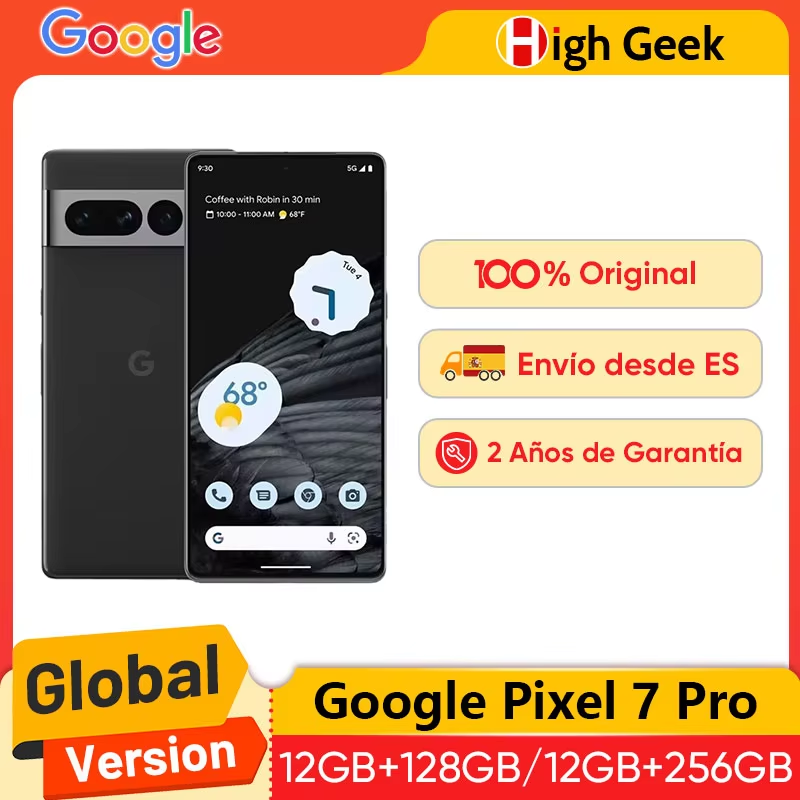 Google pixel 7 pro versão global 5g smartphone 6.7 ''120hz display com ltpo 50mp câmera tripla ip68 5000mah bateria móvel