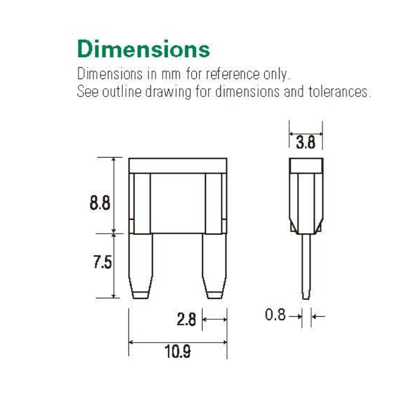 5PCS Neue Original Littelfuse LF 297 Kleine MINI Flachsicherung 32V Motorrad Lkw ATC Sicherung 2A 3A 4A 5A 7,5 A 10A 15A 20A 25A 30A