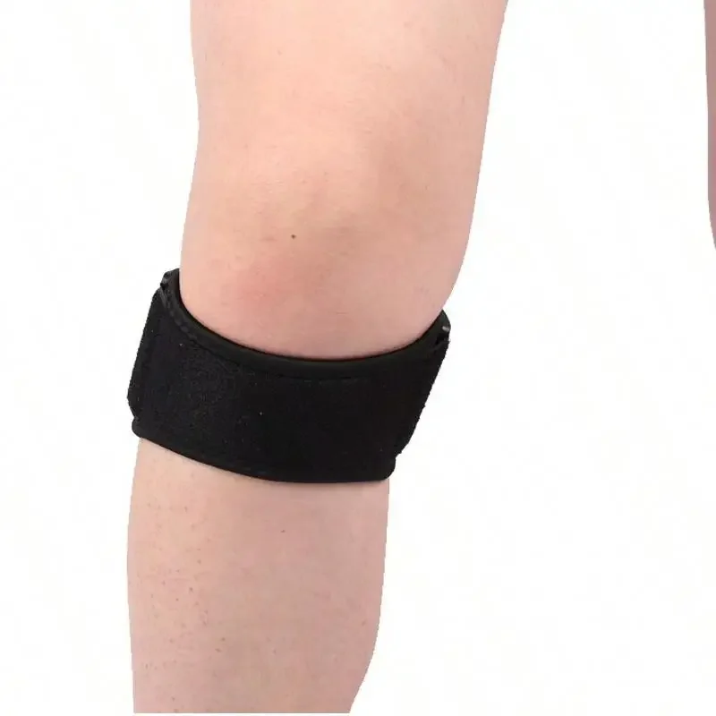 1-delige knie patellapees kniesteun strape brace verstelbare schokabsorptie compressie kniebeschermer mouw voor basketbal